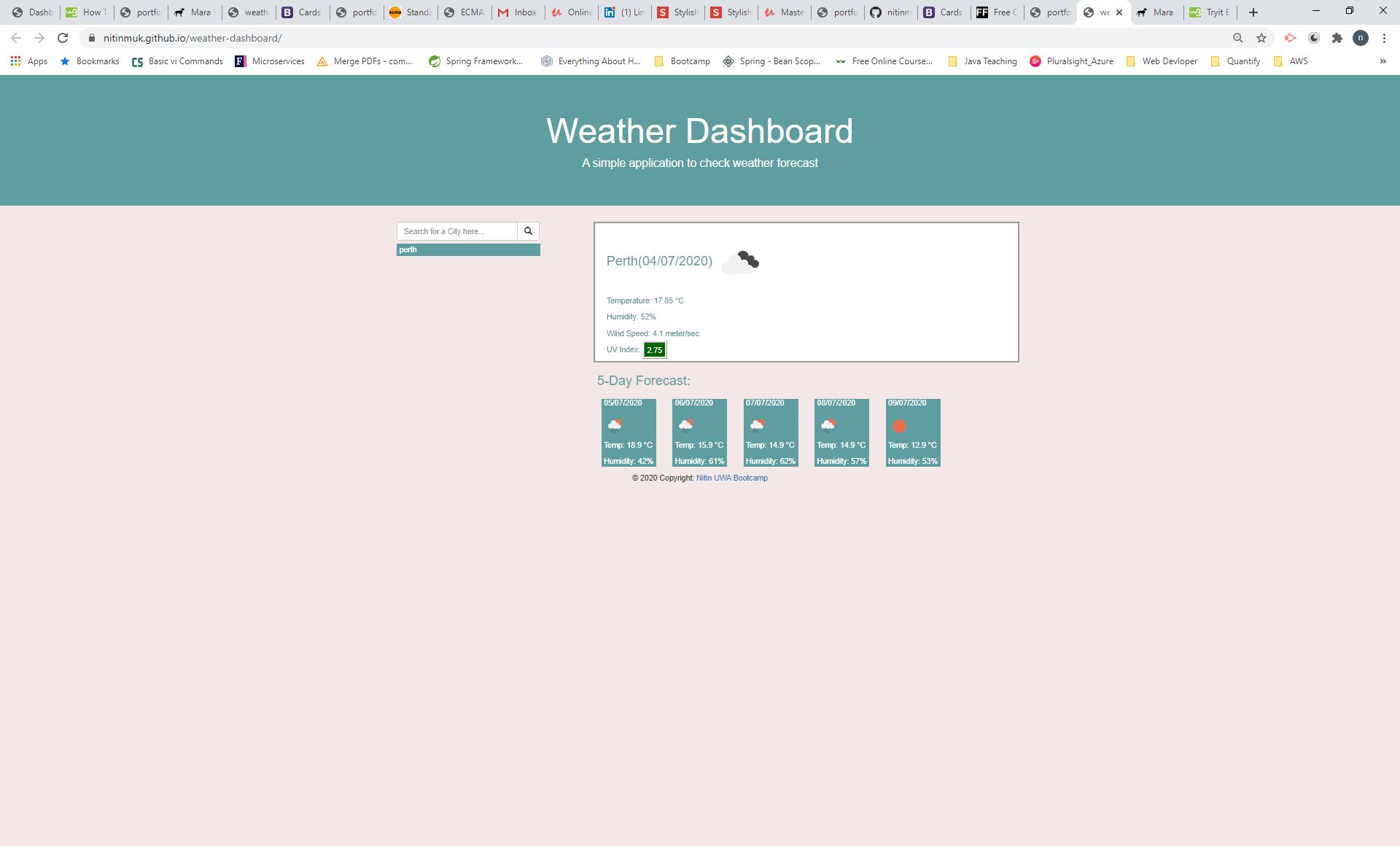 Weather Dashboard