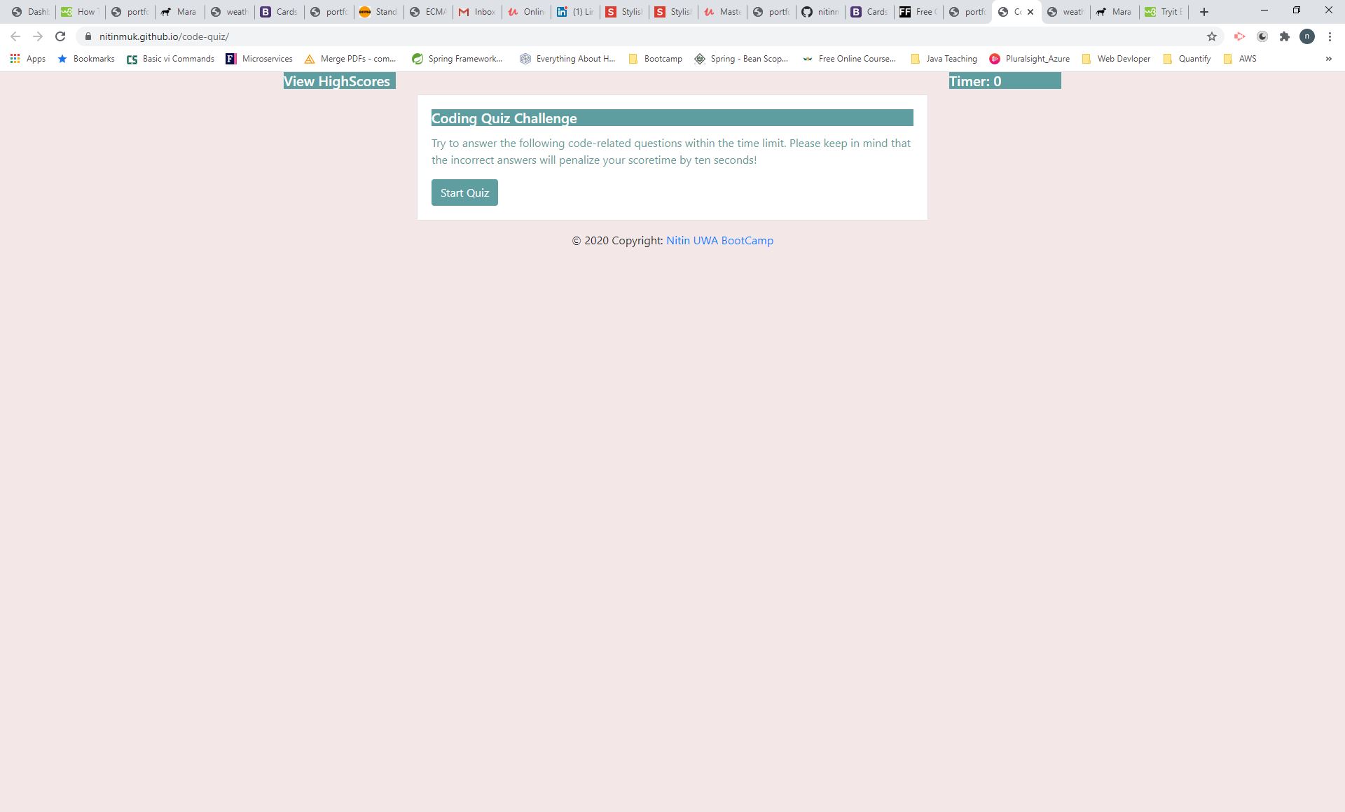 Javascript Quiz
