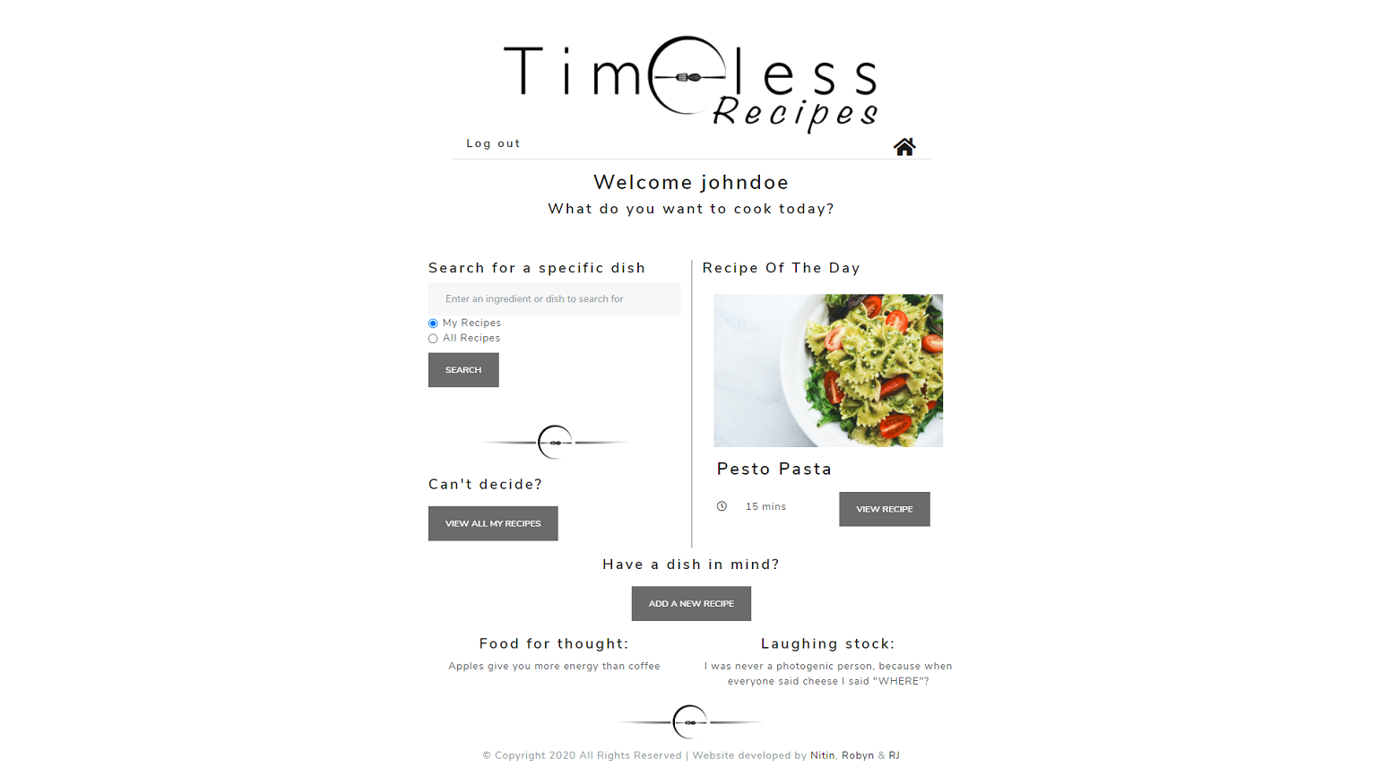 Timeless Recipes